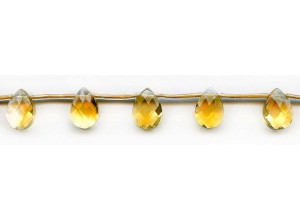 Citrine 10x14 Flat Pear Briolette