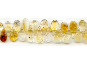 Citrine 10-20x Flat Pear Drop