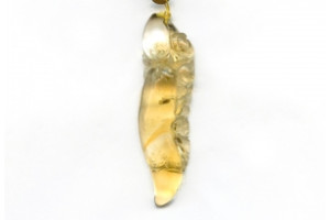 Citrine 59x17 Carved Pendant