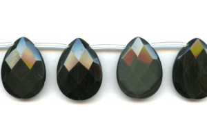 Rainbow Obsidian 22x30 Flat Pear Briolette