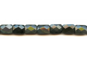 Rainbow Obsidian 10x14 Faceted Flat Rectangle