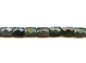 Rainbow Obsidian 10x14 Faceted Flat Rectangle