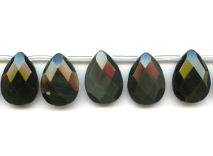 Rainbow Obsidian 18x25 Flat Pear Briolette