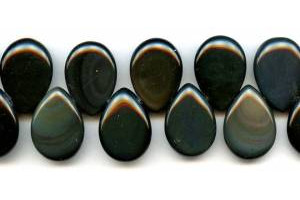 Rainbow Obsidian 18x25 Flat Pear Drop