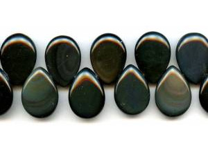 Rainbow Obsidian 18x25 Flat Pear Drop