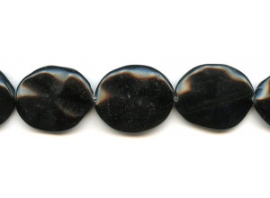 Rainbow Obsidian 25x30 Waved Flat Oval