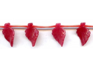 Red Jade 15x25 Twisted Leaf Drop