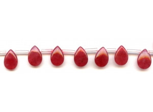 Red Jade 9x13 Flat Pear Drop