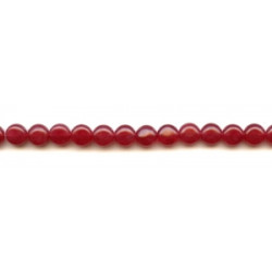 Red Jade 8mm Coin