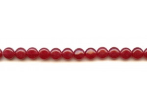 Red Jade 8mm Coin