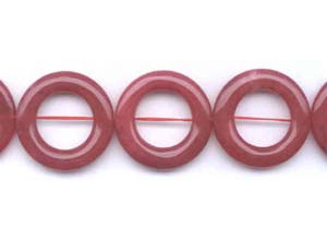 Red Jade 30mm Donut