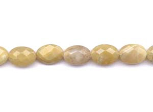 Honey Calcite 13x18 Faceted Flat Oval