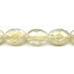 Yellow Calcite 22x30 Faceted Flat Oval