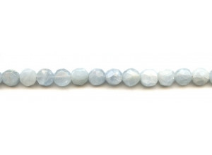 Blue Calcite 8mm Faceted Coin