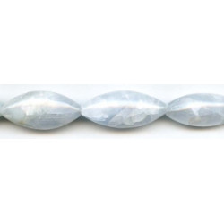 Blue Calcite 15-16x Oval Rice