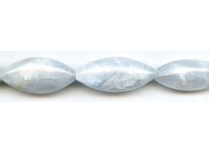 Blue Calcite 15-16x Oval Rice