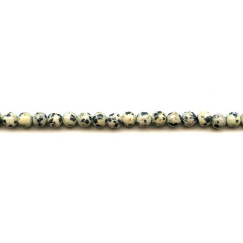 130-0618 Dalmatian Jasper <br>6mm Round