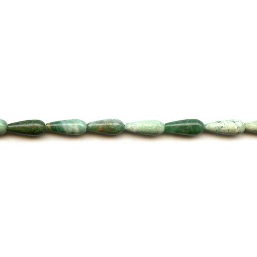 131-0532 African Jade <br>6x16 Teardrop