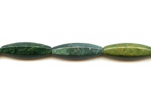 African Jade 10x35 6-sided Oval Rice