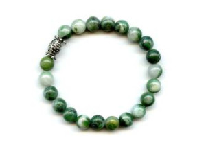 African Jade 8mm Round Bracelet