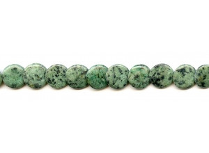 African Turquoise 12mm Lentil