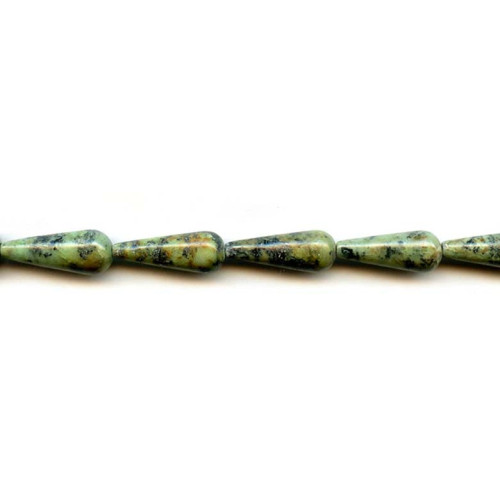 132-1073 African Turquoise <br>9x22 Teardrop