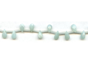 Amazonite 5x10 Flat Pear Briolette