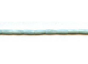 Amazonite 5x12 Faceted Tube