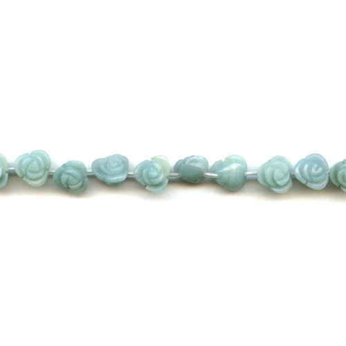 133-1361 Amazonite <br>10mm Flower