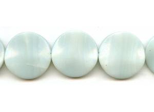 Amazonite 30mm Waved Coin