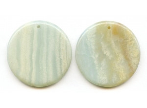 Amazonite 45mm Coin Pendant