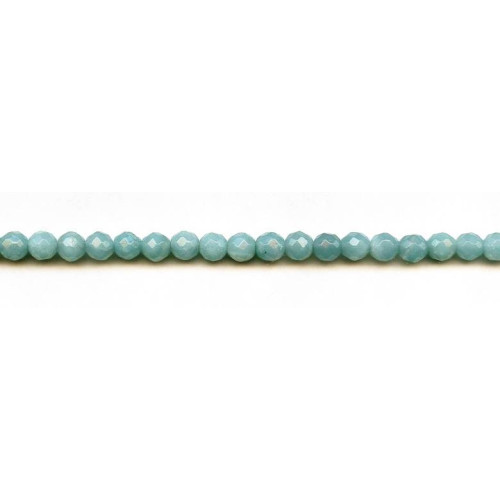 133-1763 Amazonite <br>6mm Faceted Round