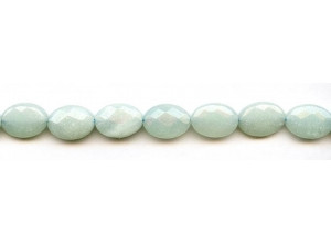 Amazonite 10x14 Faceted Flat Oval