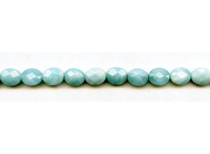 Amazonite 8x10 Faceted Flat Oval