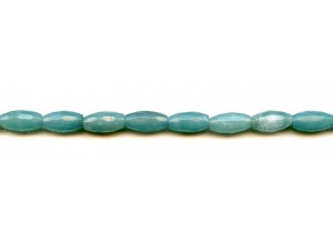 Amazonite 6x12 Faceted Oval Rice