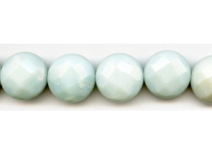 Amazonite 23mm Faceted Coin