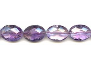 Amethyst 18x25 Faceted Flat Oval