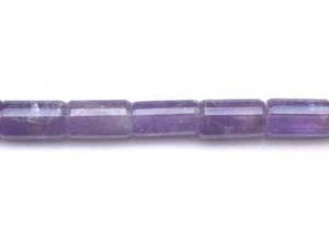 Amethyst 12x20 Strip-faceted Tube