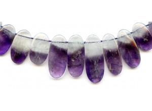 Bio Amethyst 12-27x Flat Oval Drop