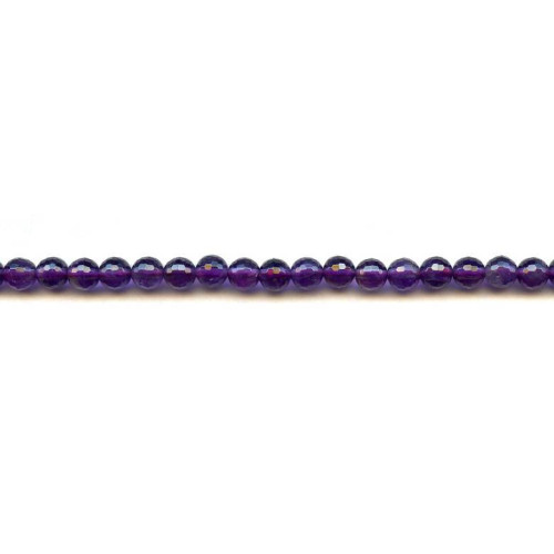 134-2228 Amethyst <br>6mm Faceted Round