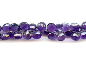 Amethyst 11mm Flat Pear Briolette