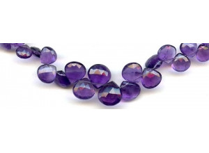 Amethyst 6-12x Flat Pear Briolette