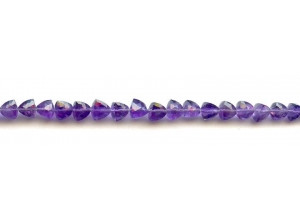 Amethyst 7x Faceted Triangle