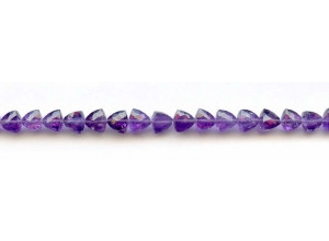 Amethyst 8x Faceted Triangle