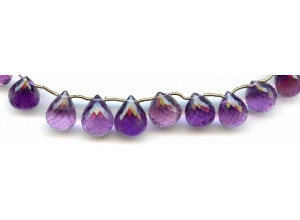 Amethyst 10-12x Teardrop Briolette