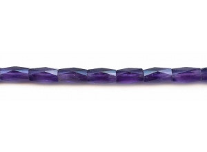 Amethyst 7x14 Faceted Tube