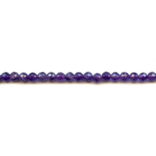 134-2479 Amethyst <br>6mm Faceted Round