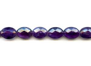 Amethyst 12x16 Faceted Flat Oval