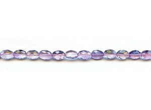 Pink Amethyst 6mm Faceted Flat Oval