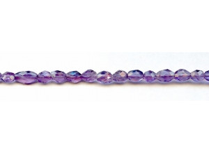 Amethyst 6x Faceted Flat Oval